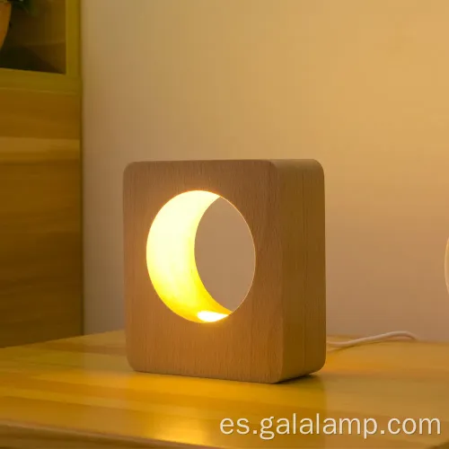 Luz nocturna de madera maciza de alta gama